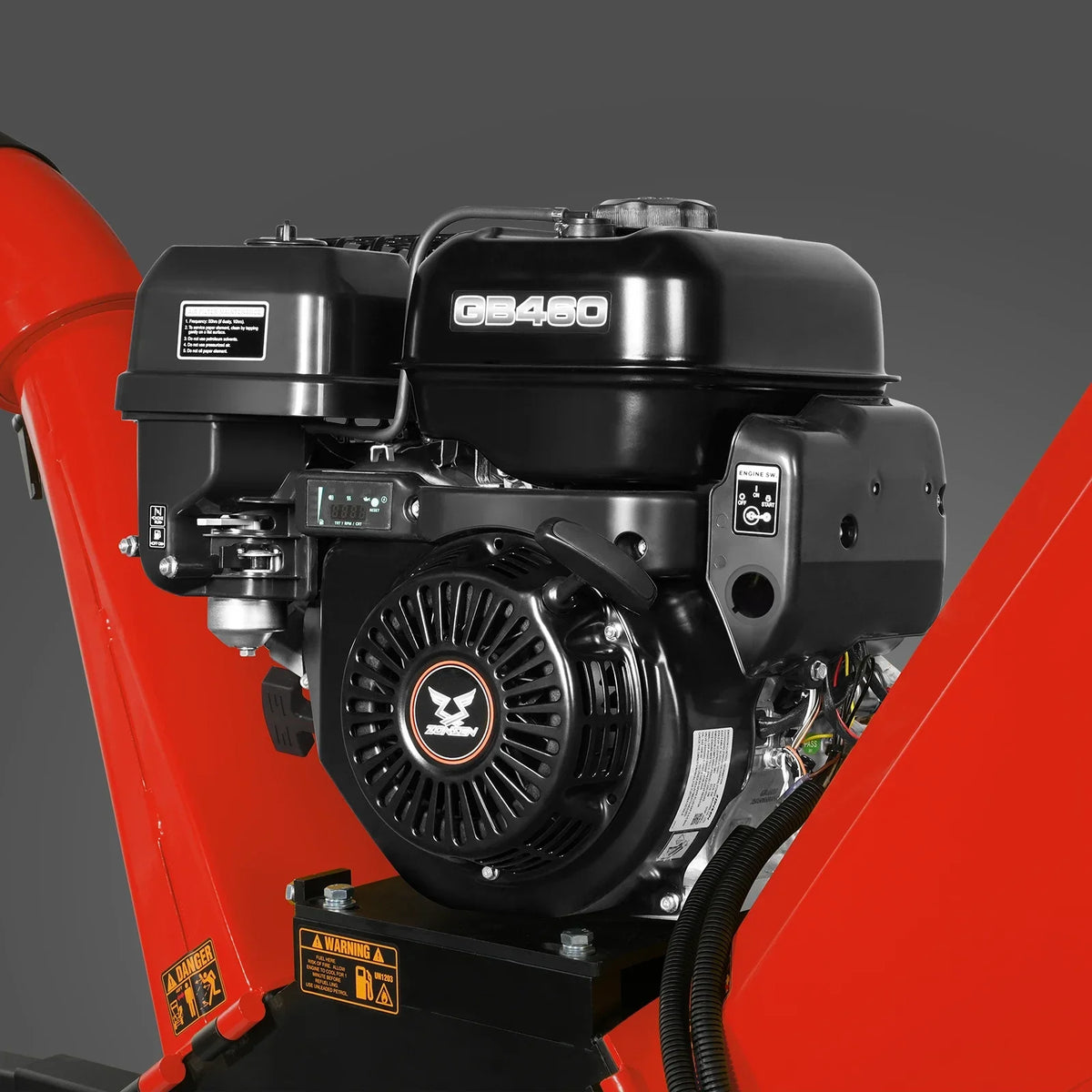 MechMaxx 5 inch E-start ZONSEN 459cc Gasoline Engine Powered Wood Chipper ,  GS1500