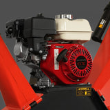MechMaxx HONDA GX200 Gasoline Engine Powered 4 inch Wood Chipper,  GS650
