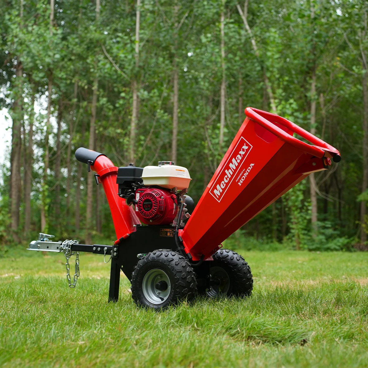 MechMaxx HONDA GX200 Gasoline Engine Powered 4 inch Wood Chipper,  GS650