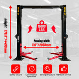 Katool 15,000 lb Direct-Drive 2-Post Lift M150D