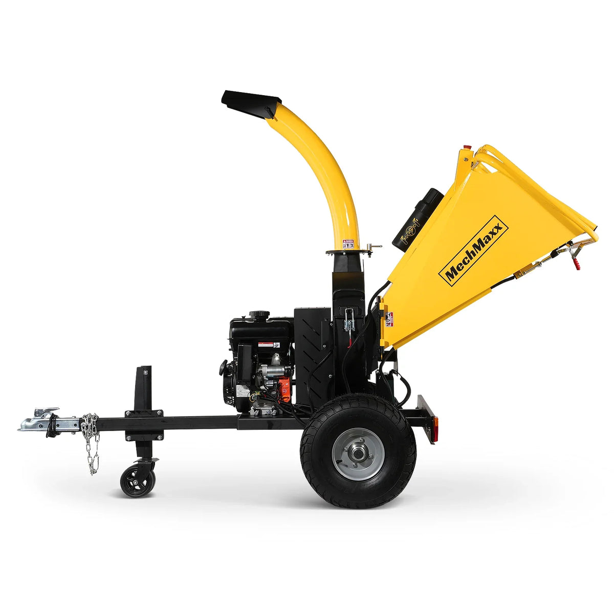 MechMaxx 5 inch E-start DUCAR 420cc 15hp Gasoline Engine Powered Disc Wood Chipper with Taillight ,  P4205