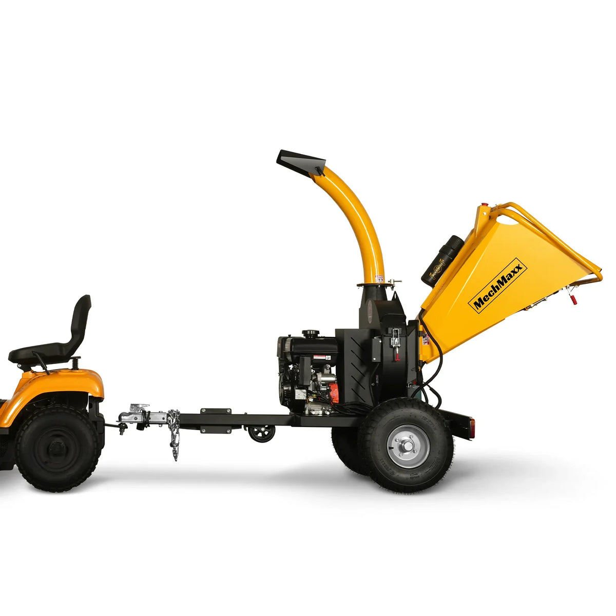 MechMaxx 5 inch E-start DUCAR 420cc 15hp Gasoline Engine Powered Disc Wood Chipper with Taillight ,  P4205