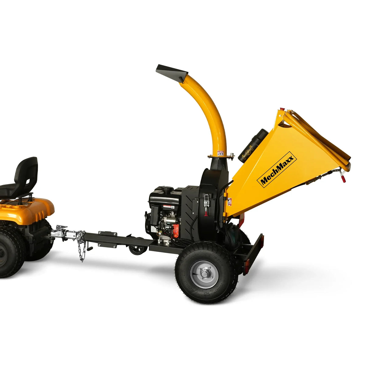 MechMaxx 5 inch E-start DUCAR 420cc 15hp Gasoline Engine Powered Disc Wood Chipper with Taillight ,  P4205