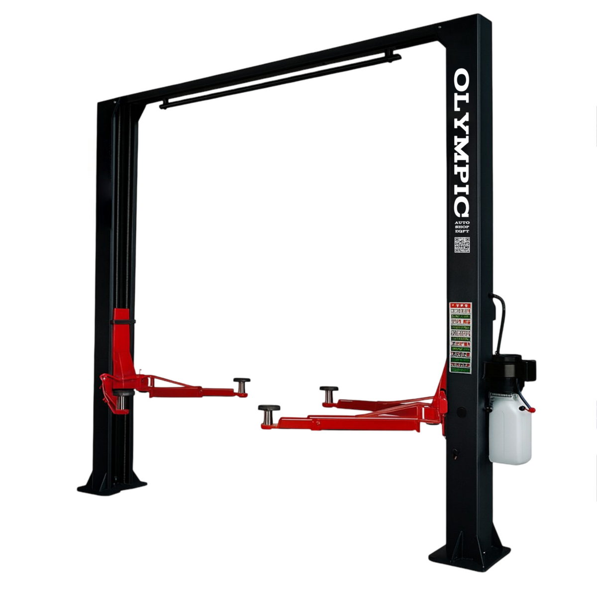 Olympic Equipment 9,000 lb Symmetric Clearfloor 2-Post Car Lift 2PCF-9