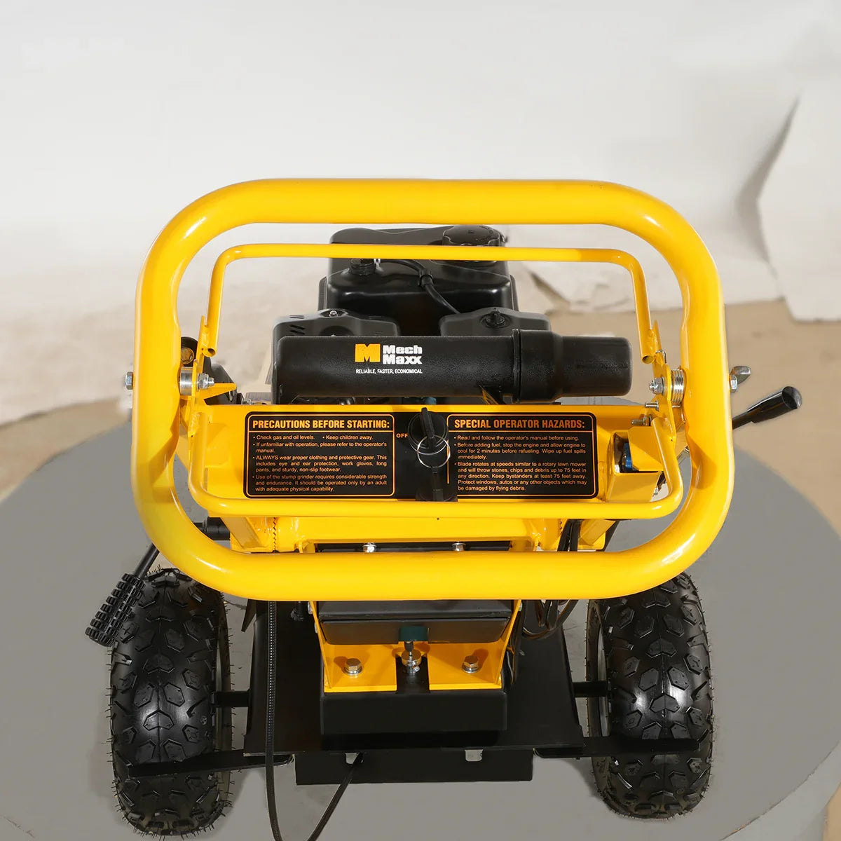 MechMaxx 15 inch 15HP 420cc DUCAR E-Start Stump Grinder with Tow Bar,  SG380