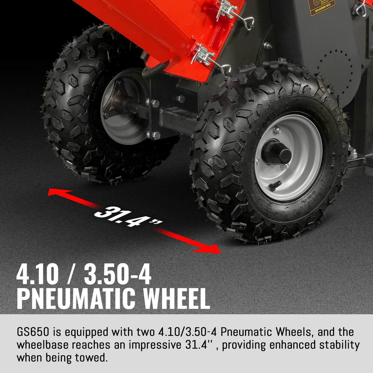 MechMaxx HONDA GX200 Gasoline Engine Powered 4 inch Wood Chipper,  GS650
