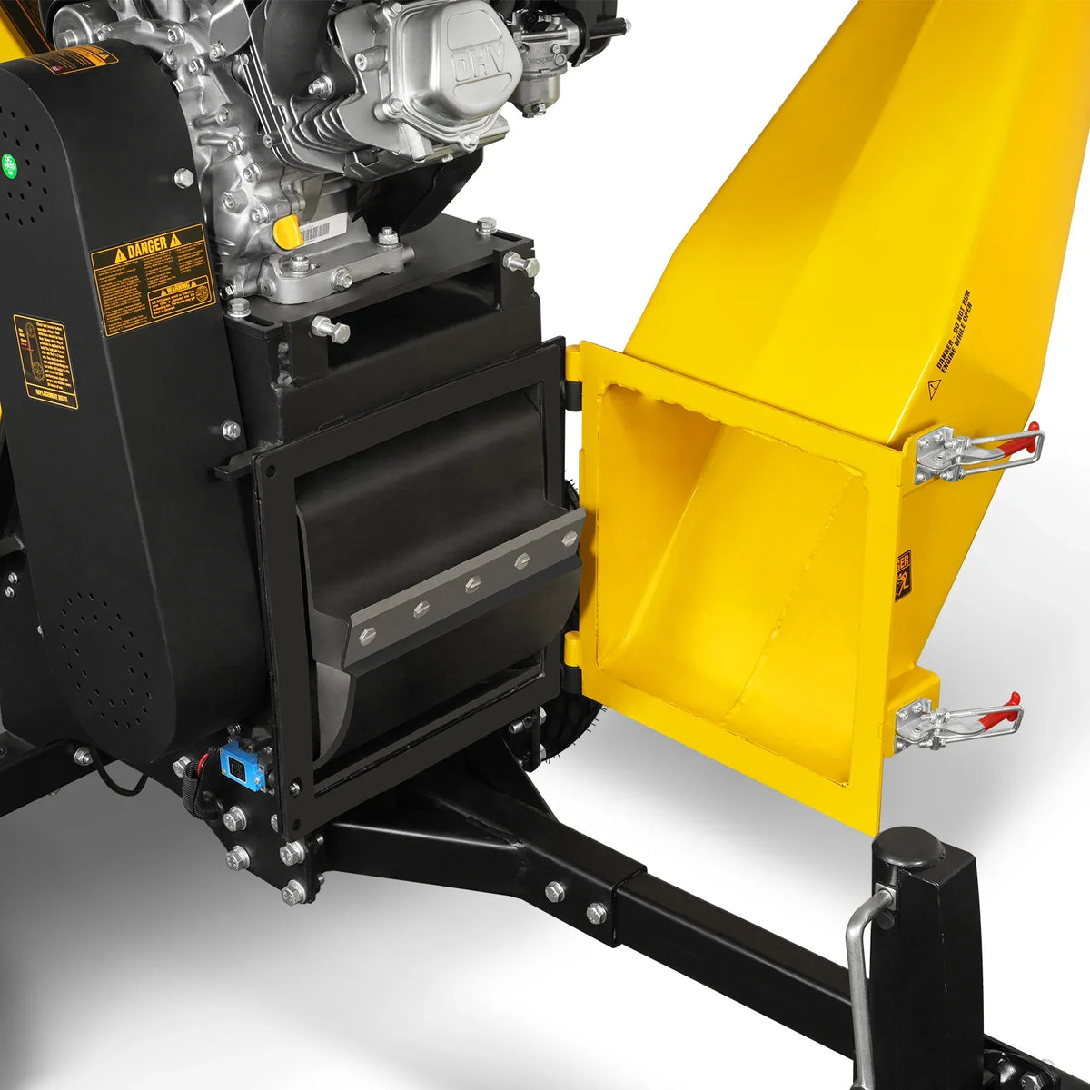 MechMaxx 6 inch E-start ZONSEN 459cc 15hp Gasoline Engine Powered Drum Wood Chipper,  P4206