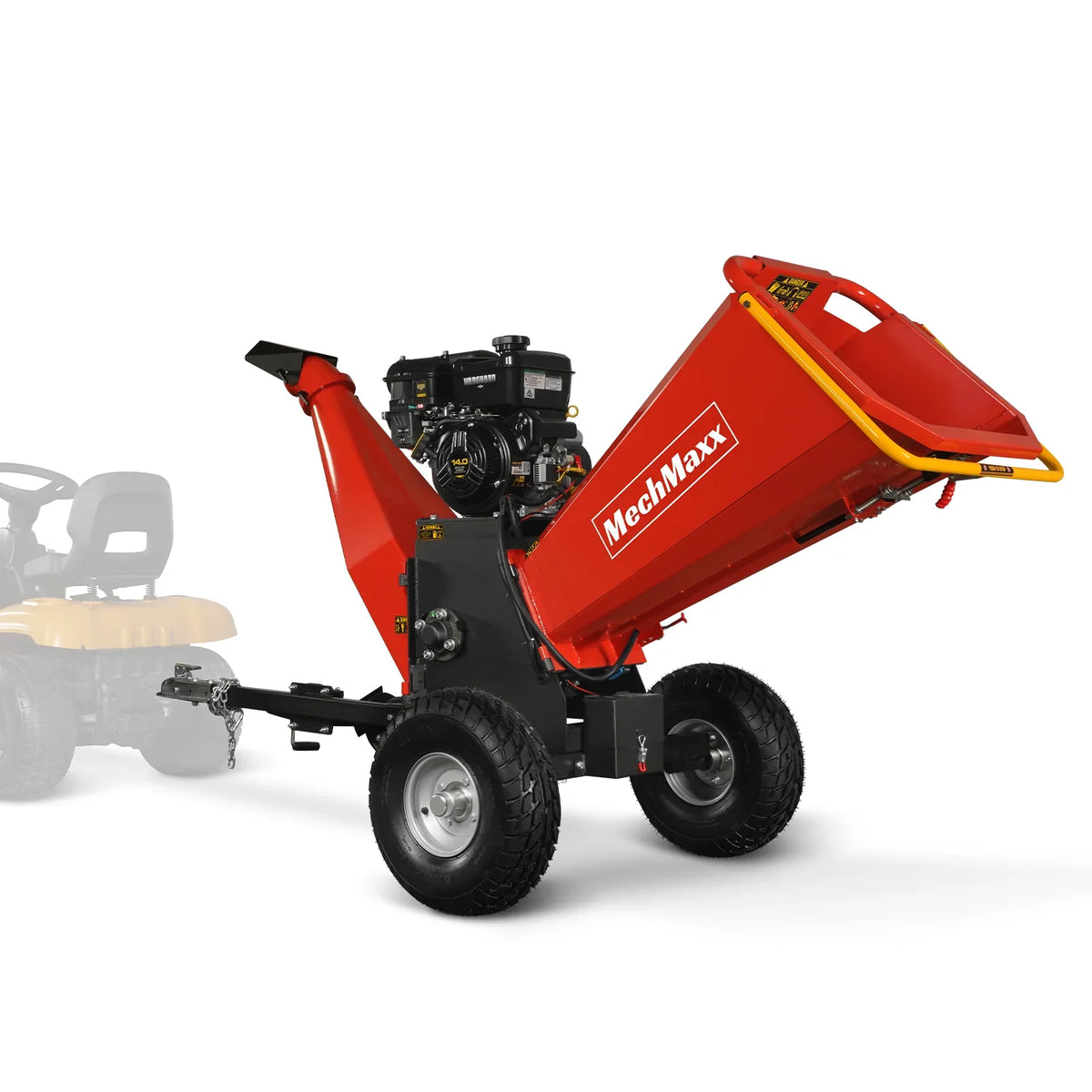MechMaxx 6 inch E-start B&S VANGUARD 408cc 14hp Gasoline Engine Powered Drum Wood Chipper ,  P4206