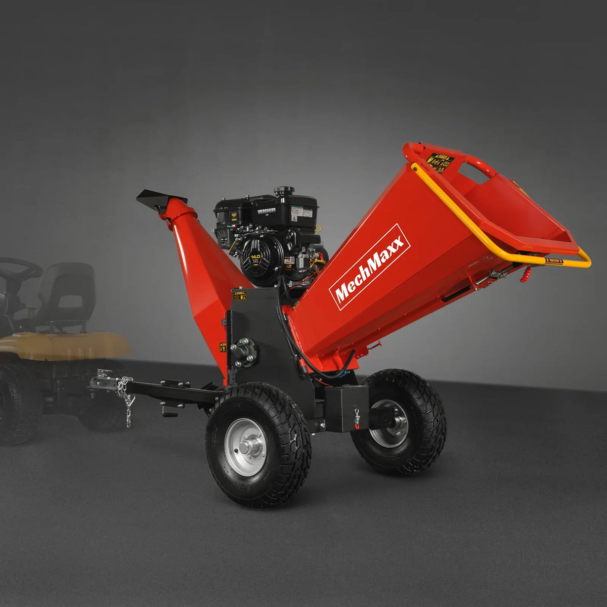 MechMaxx 6 inch E-start B&S VANGUARD 408cc 14hp Gasoline Engine Powered Drum Wood Chipper ,  P4206